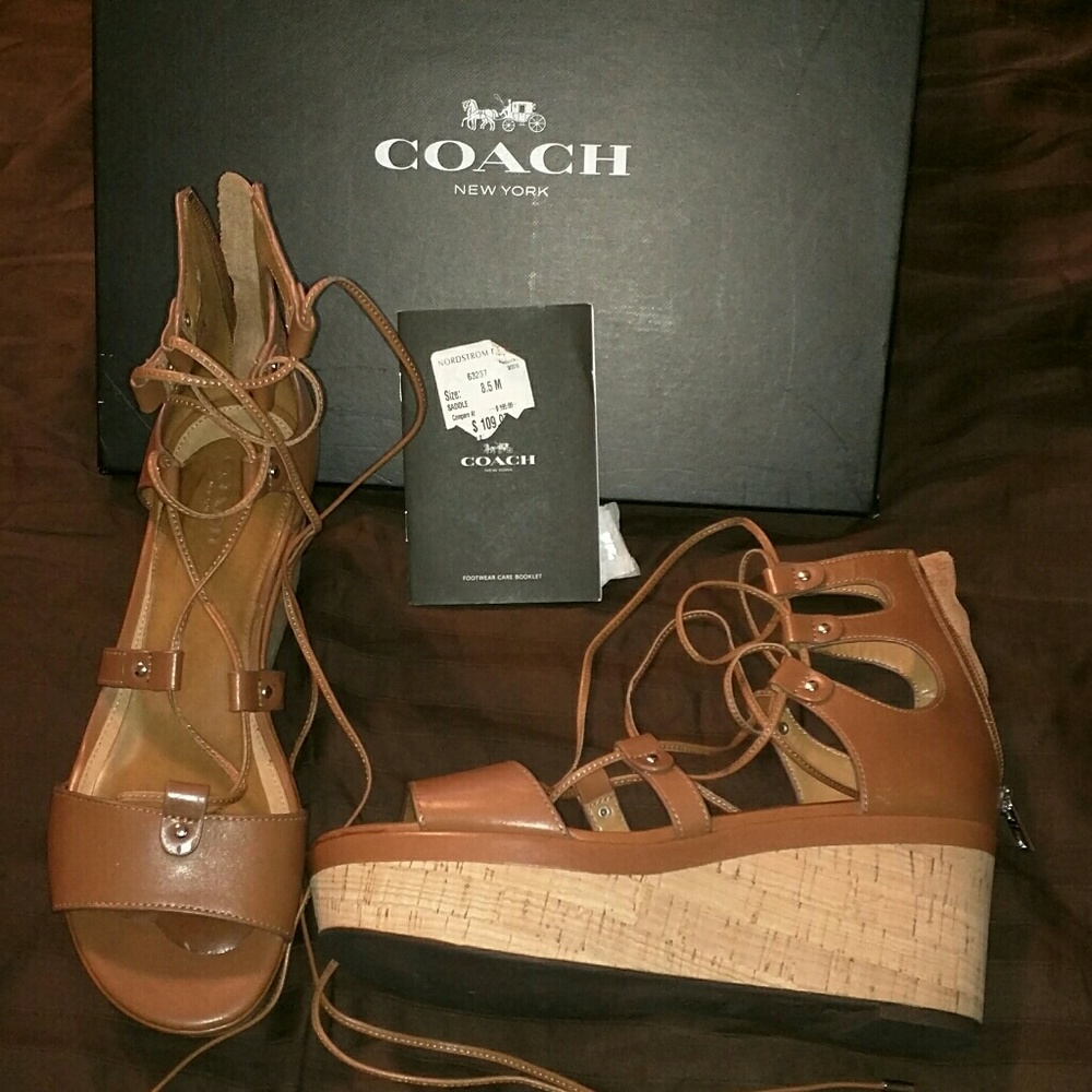 Coach sandles, Barkley wedge's